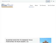 Tablet Screenshot of bluestargolf.com